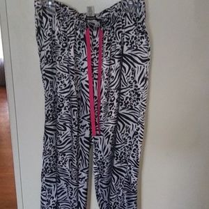 Zebra Stripe Pajama Bottoms